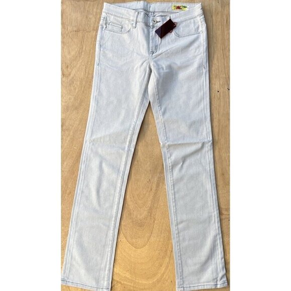 Blank Women's Silver Cotton Regular Straight Leg Jeans Size 29 - Picture 5 of 16